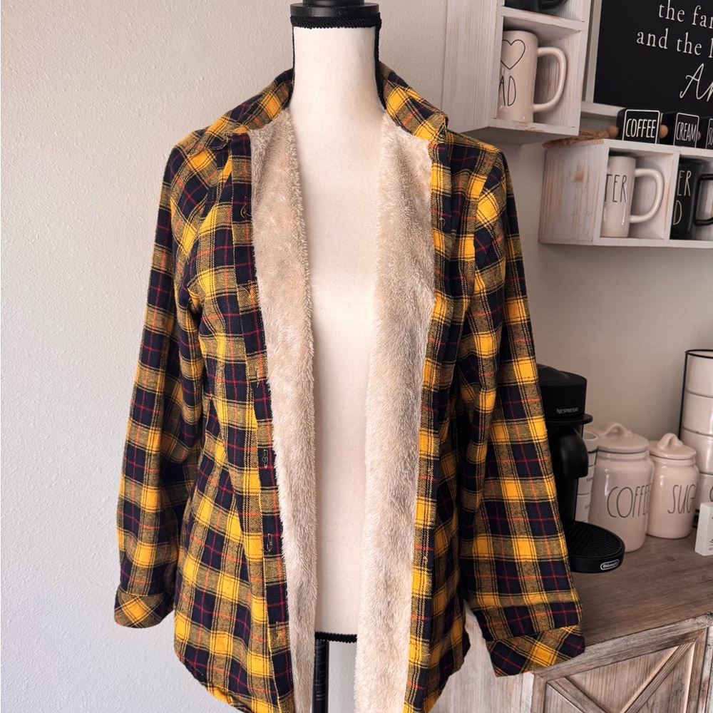 Checkered Teddy Button Up - Picture 6 of 9